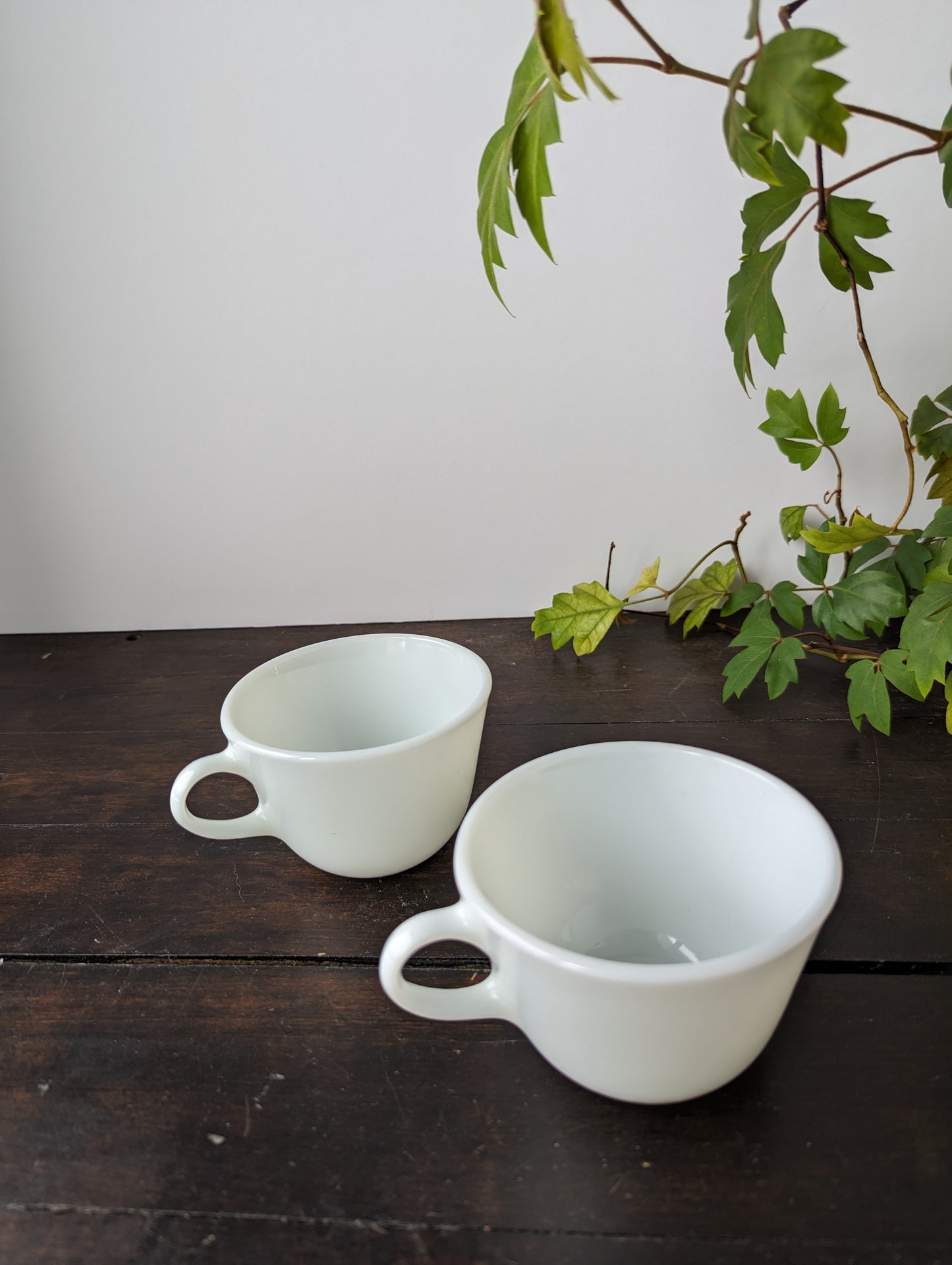 Vintage Pyrex White Opal Coffee/Tea Cups