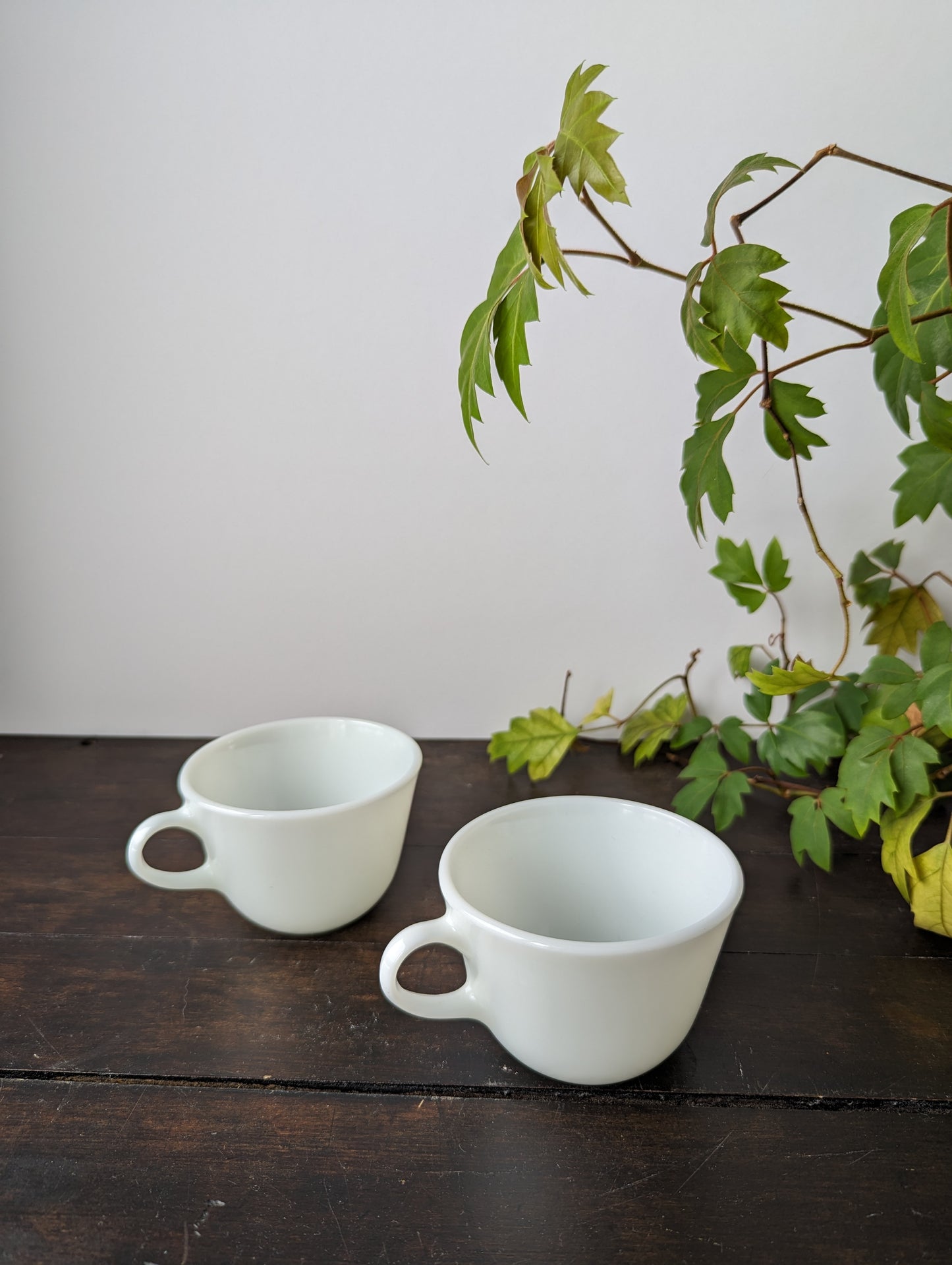 Vintage Pyrex White Opal Coffee/Tea Cups