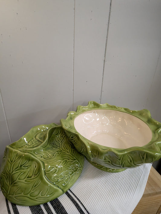 Holland Mold Majolica Cabbage Tureen