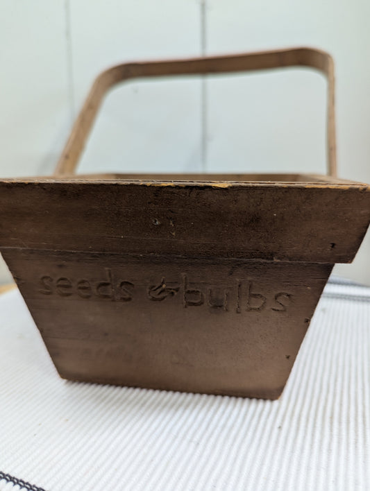 Small Wooden Seed Basket