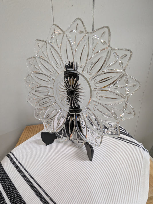 Federal Glass Petal Pattern Platter