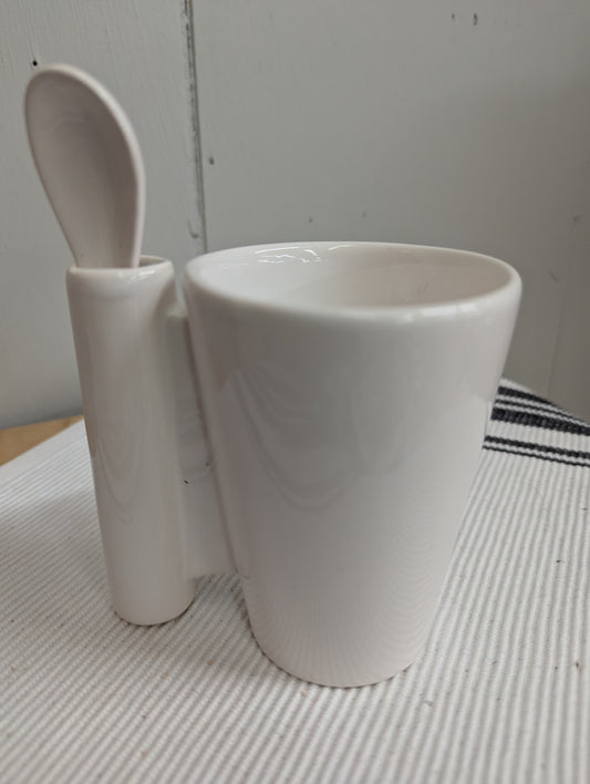 Modern Teacup with Spoon