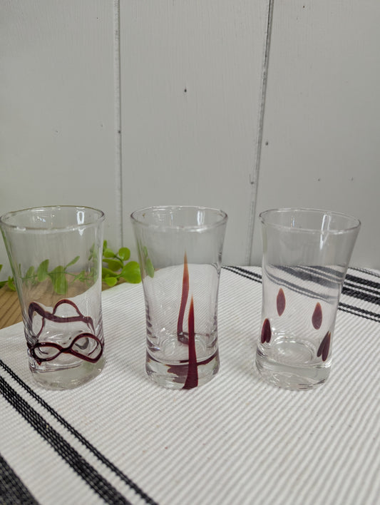 Blown Glass Shot Glasses