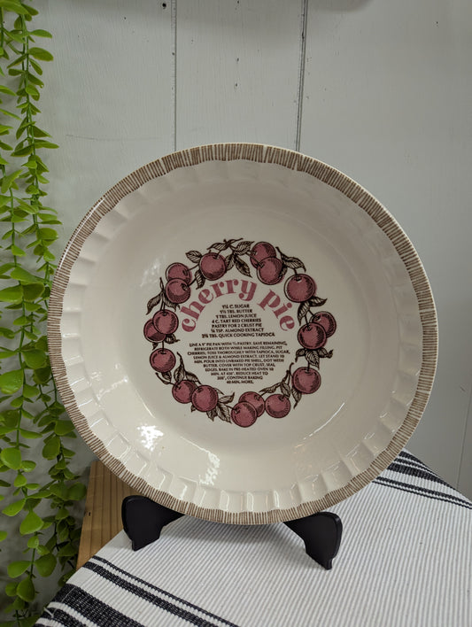 "Jeanette" Cherry Pie Plate