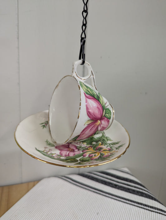 Upcycled Teacup Bird Feeder