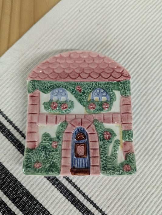 Avon Pink Cottage Spoon Rest