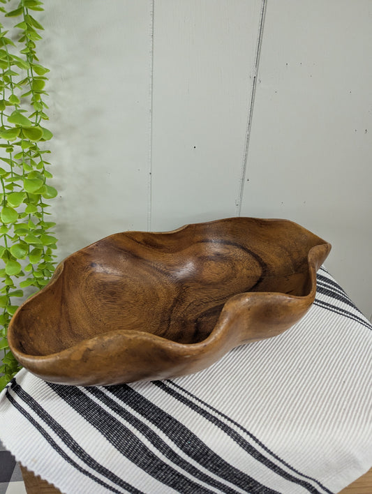 Organic Shaped Wooden Bowl