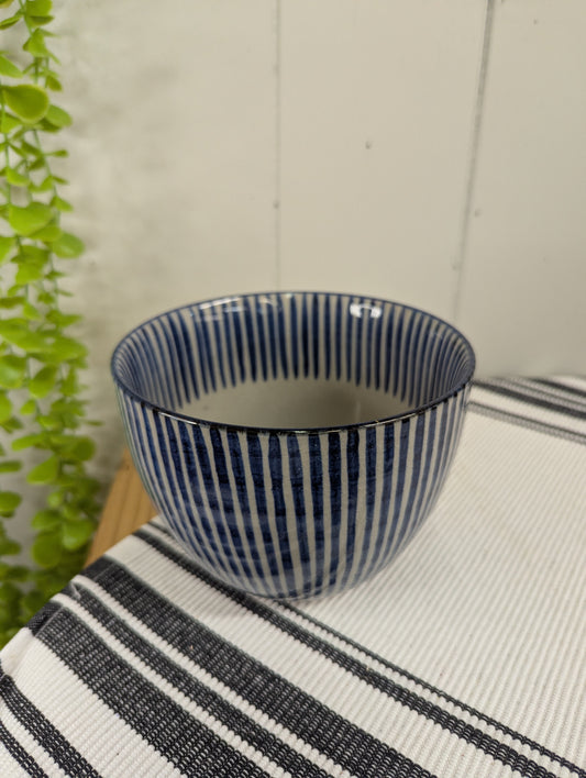 Striped Earthenware Bowl