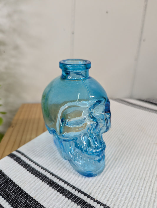 Blue Skull Vase