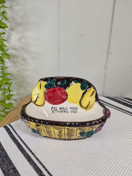 Scrub brush holder