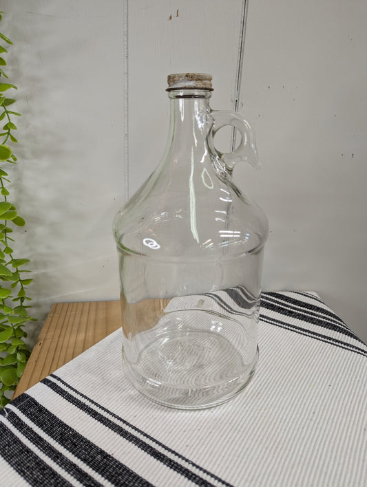 Vintage Glass Jug with Lid
