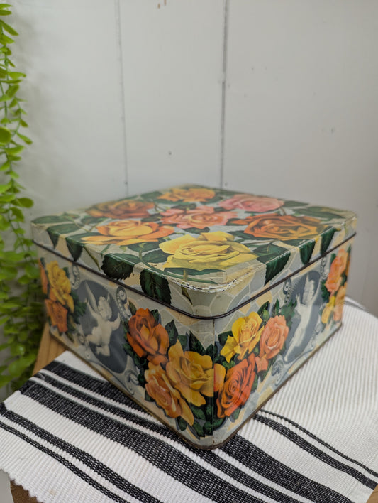 Peak Frean's Floral Biscuit Tin