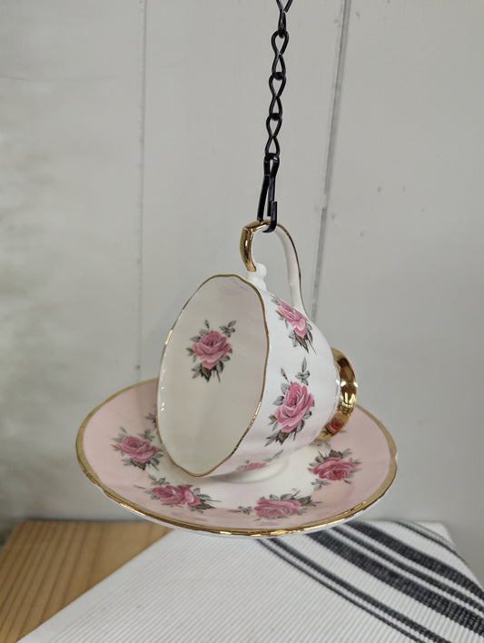 Upcycled Teacup Bird Feeder
